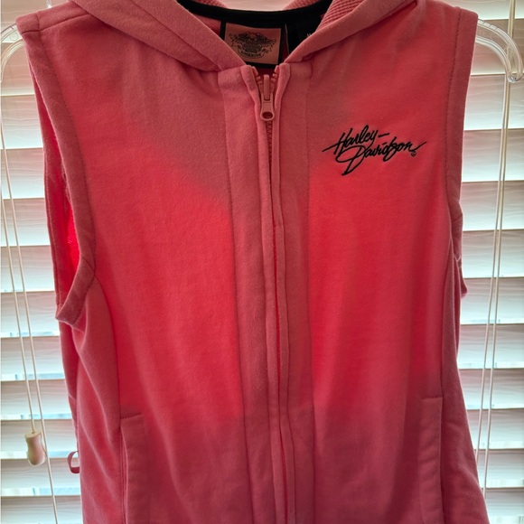 Harley-Davidson Women's Black and Pink Casual Jacket with removable Vest - Picture 7 of 14
